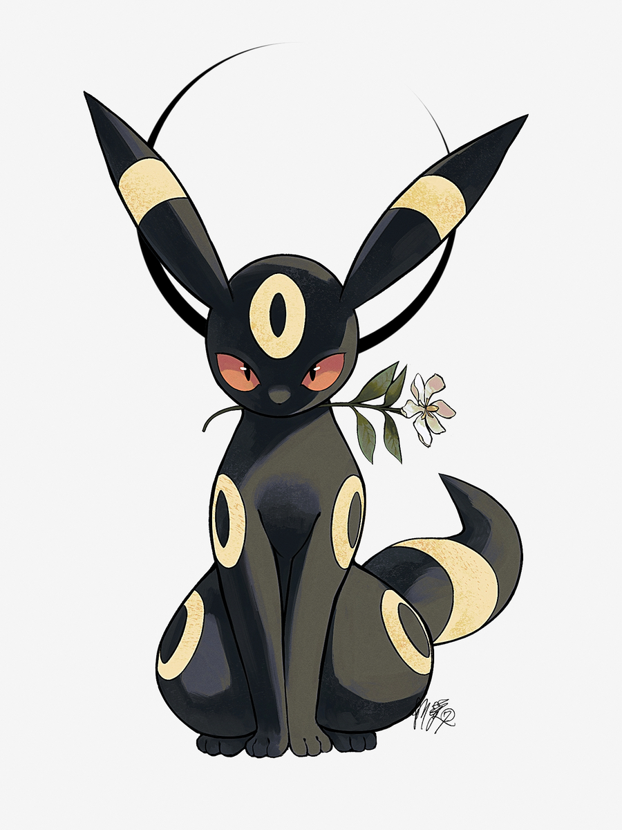 This is a pixiv picture whose title is ブラッキー.