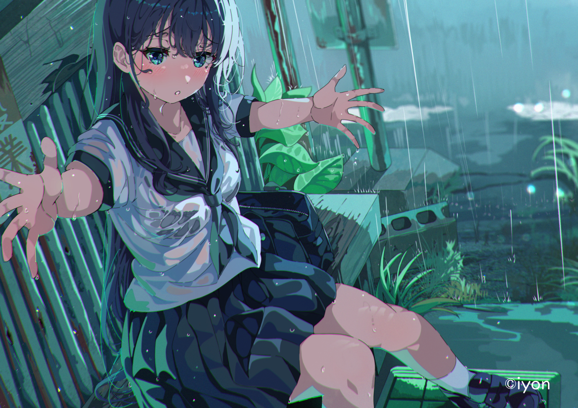 This is a pixiv picture whose title is 初恋は雨上がりとともに....