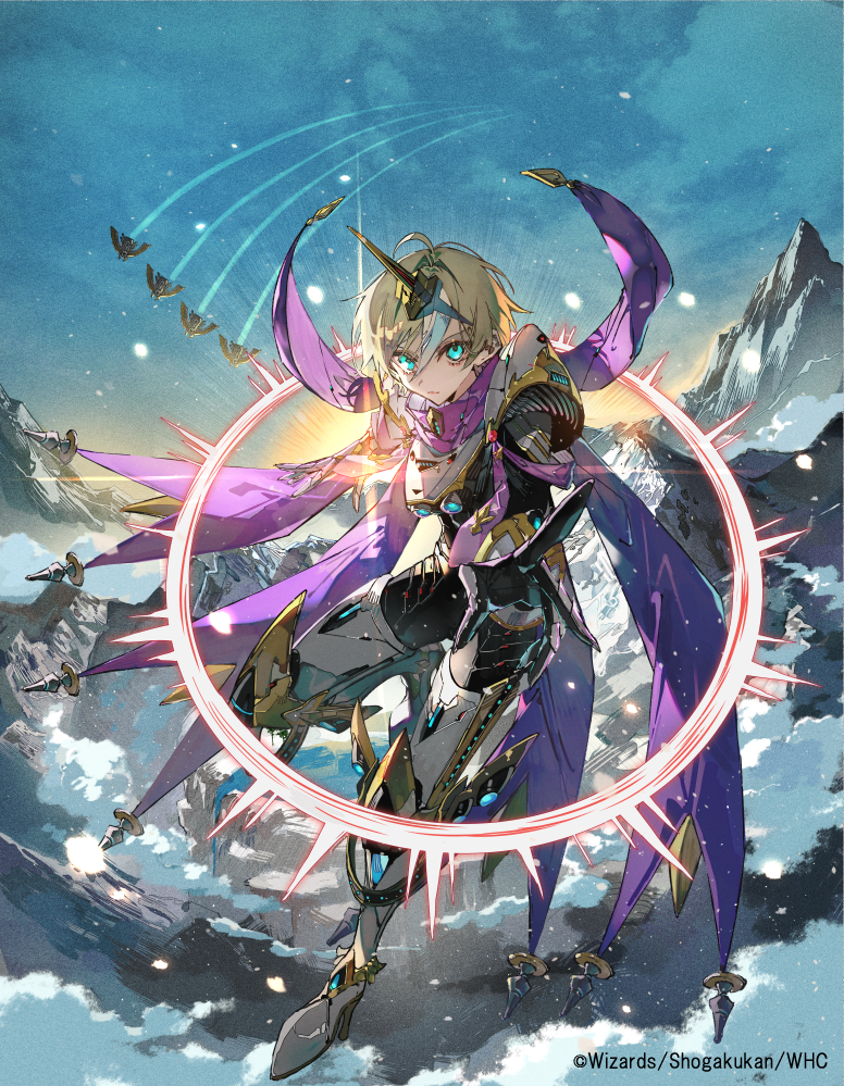 This is a pixiv picture whose title is 光魔の鎧.
