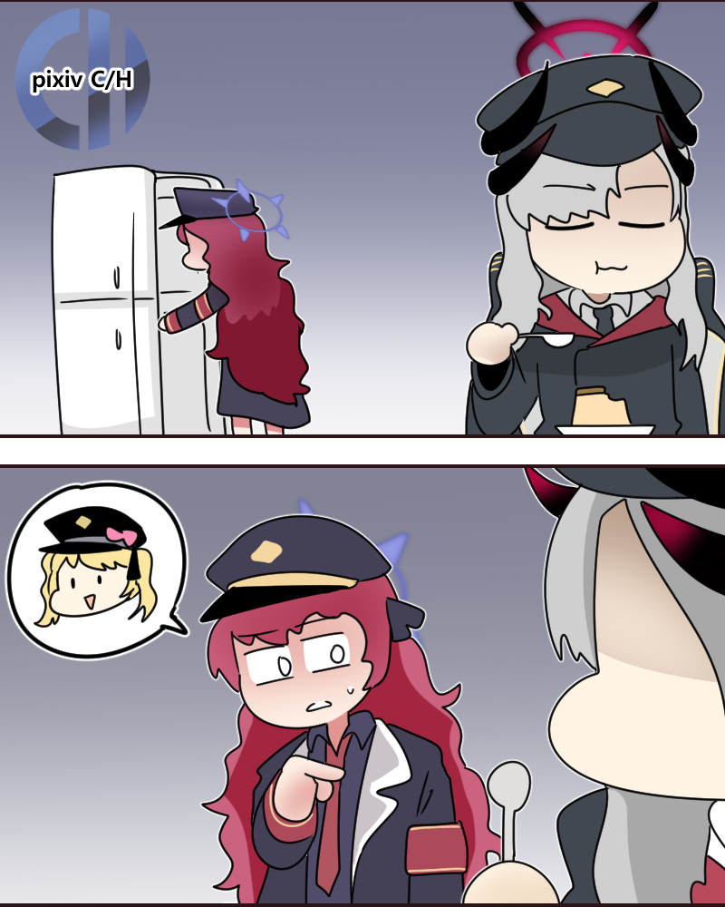 This is a pixiv picture whose title is 푸딩 레이스 Pudding Race.