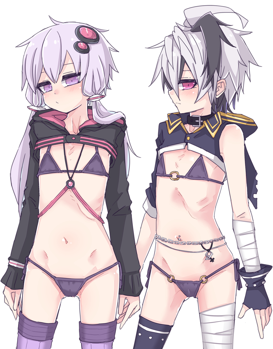 This is a pixiv picture whose title is えっち水着ゆか花.