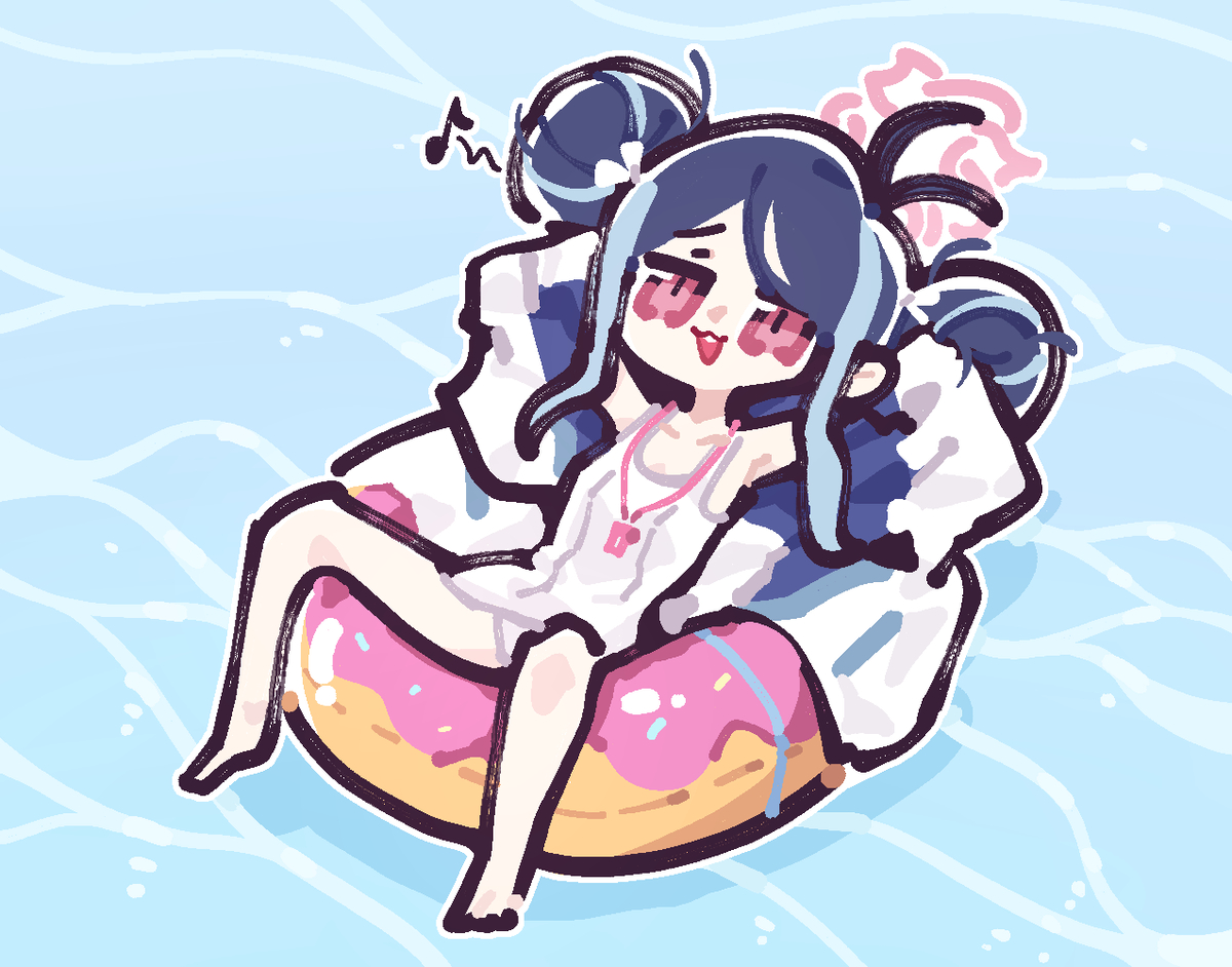 This is a pixiv picture whose title is 🍩🌊.