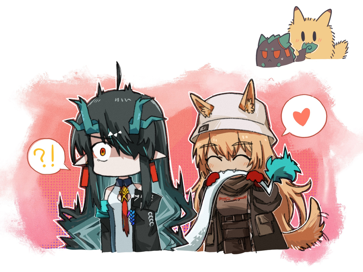 This is a pixiv picture whose title is 小刻与夕宝.