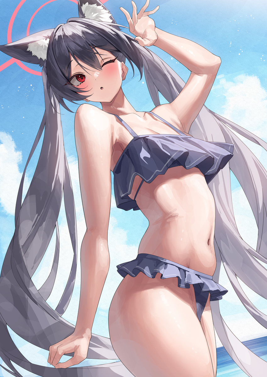 This is a pixiv picture whose title is セリカ　水着！！.