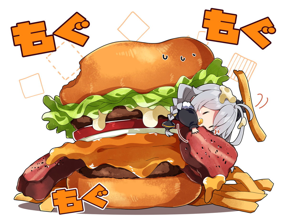 This is a pixiv picture whose title is 佐世保バーガーあかり。.