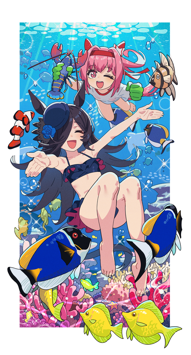This is a pixiv picture whose title is Rice & Urara.