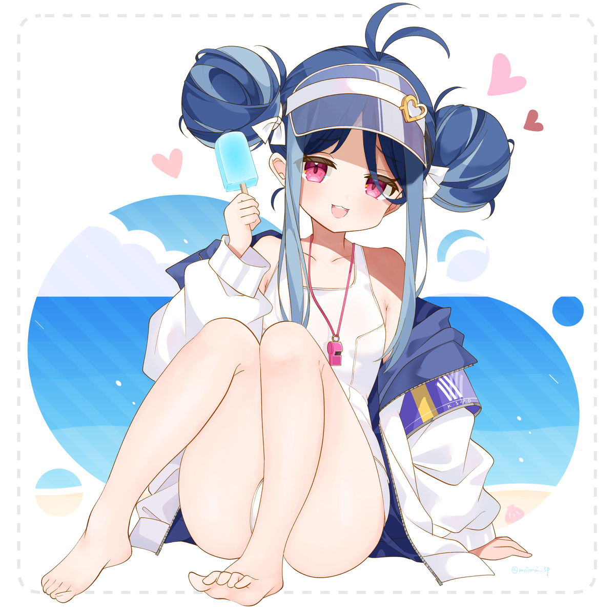 This is a pixiv picture whose title is 水着フブキ.