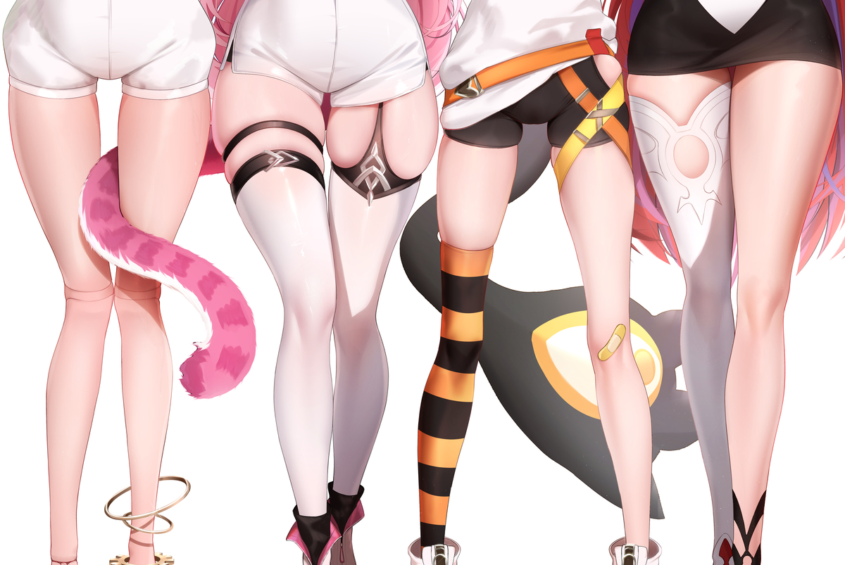 This is a pixiv picture whose title is Thighs Are Justice!.