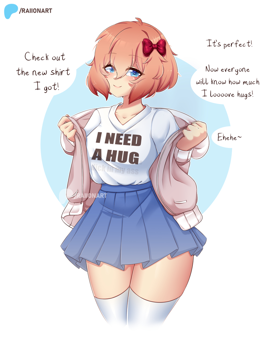 This is a pixiv picture whose title is サヨリを抱き締める / Hug Sayori!.