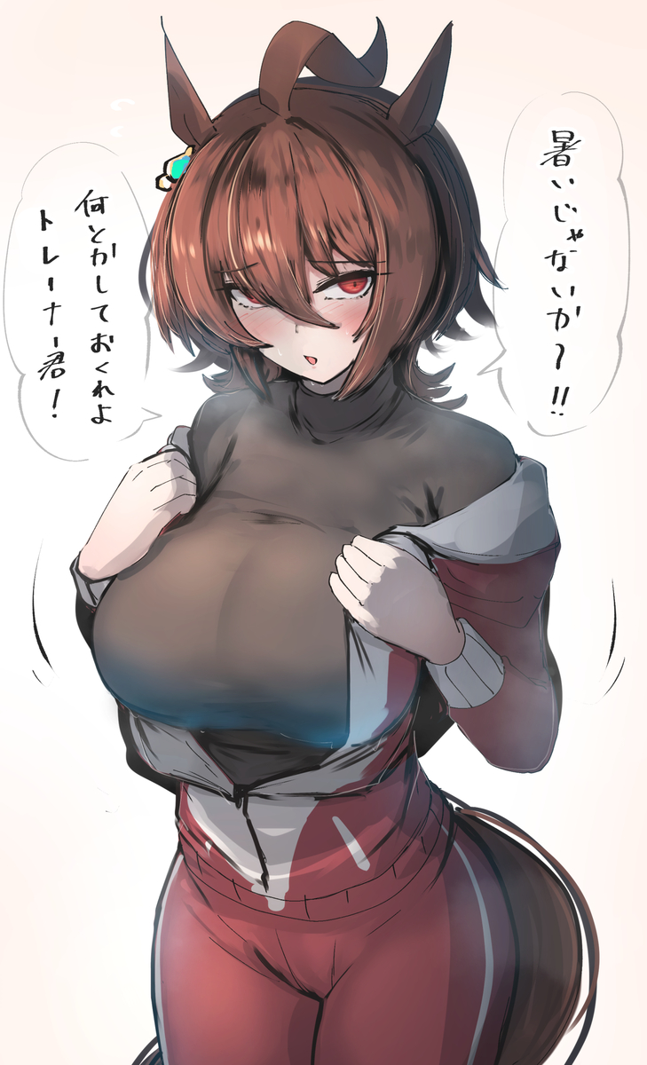 This is a pixiv picture whose title is タキオン.