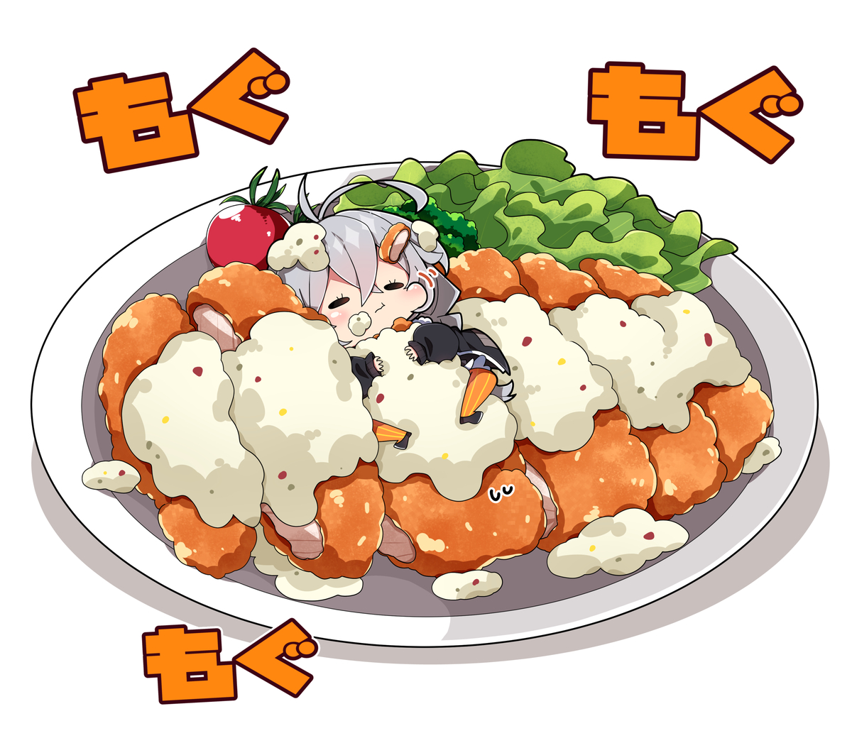 This is a pixiv picture whose title is チキン南蛮あかり。.