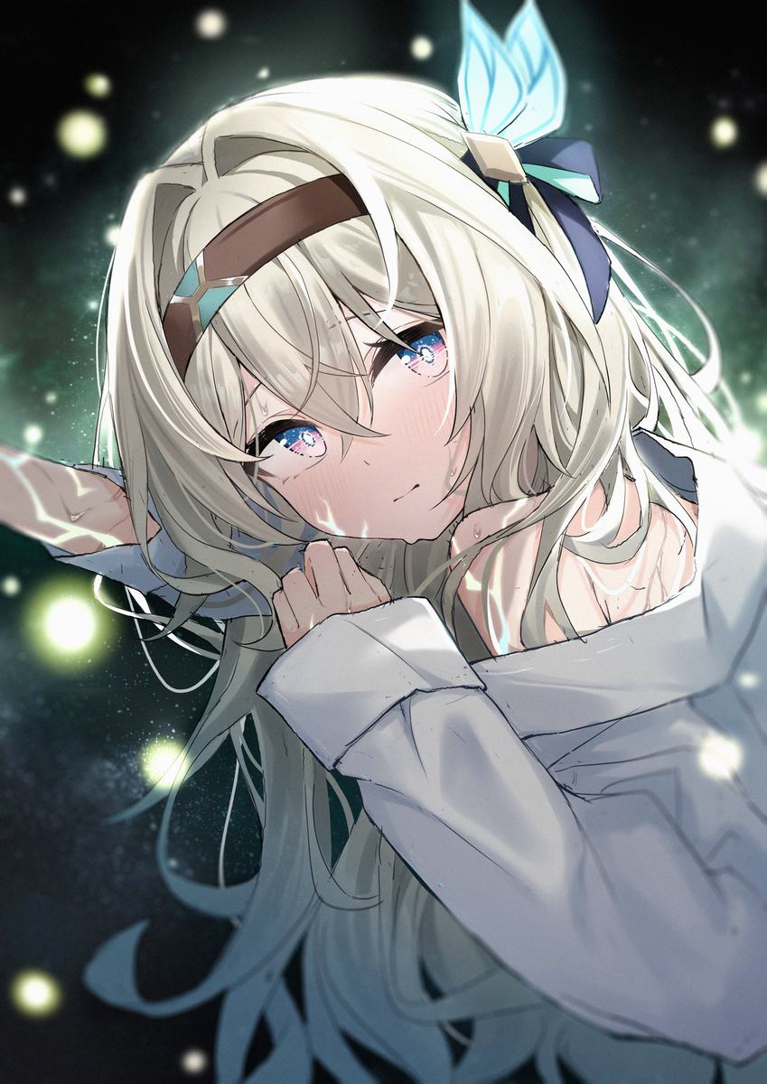 This is a pixiv picture whose title is 流萤.