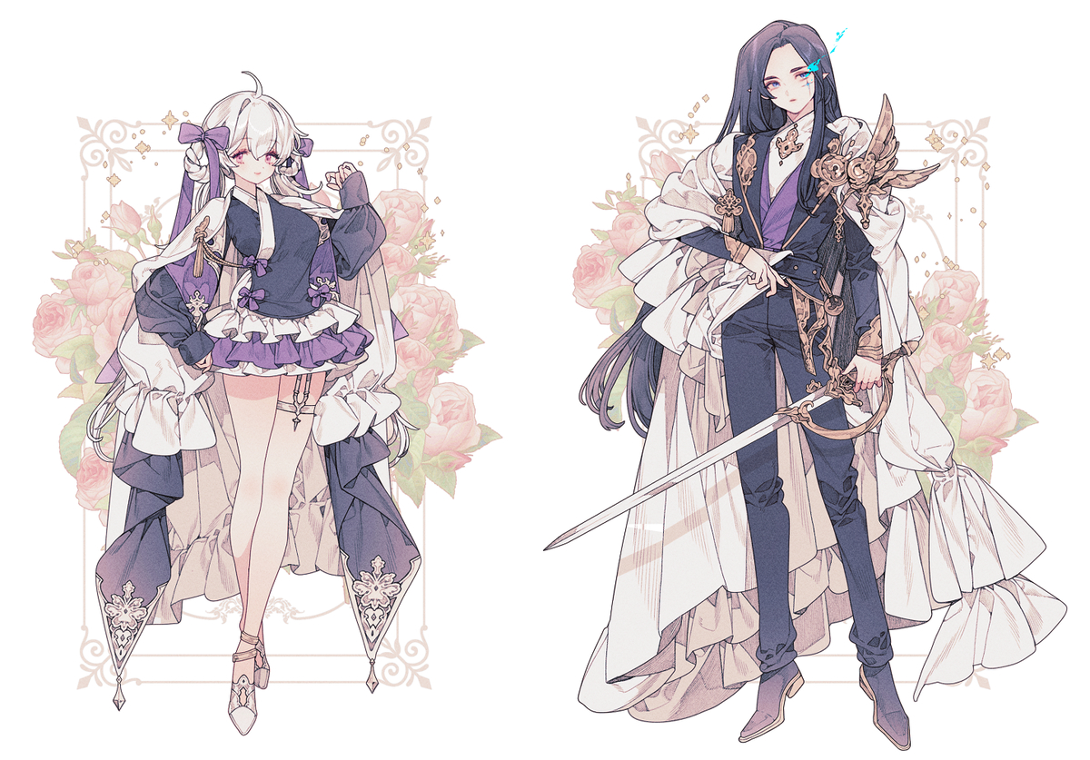 This is a pixiv picture whose title is 💜cm💜.