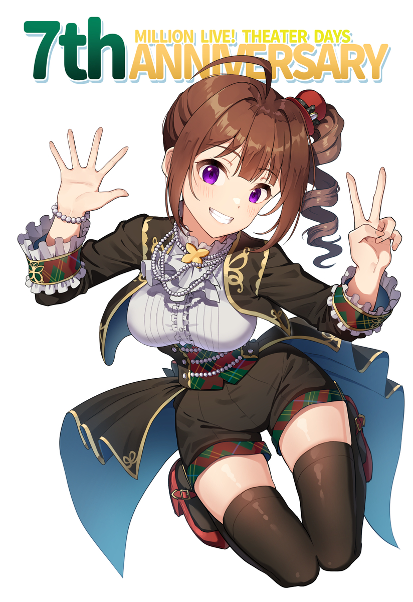 This is a pixiv picture whose title is ミリシタ7周年おめでとうございます.