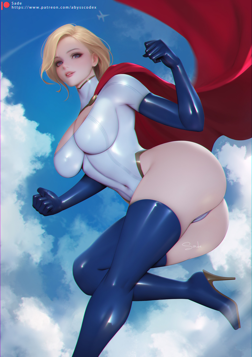 This is a pixiv picture whose title is Power Girl.