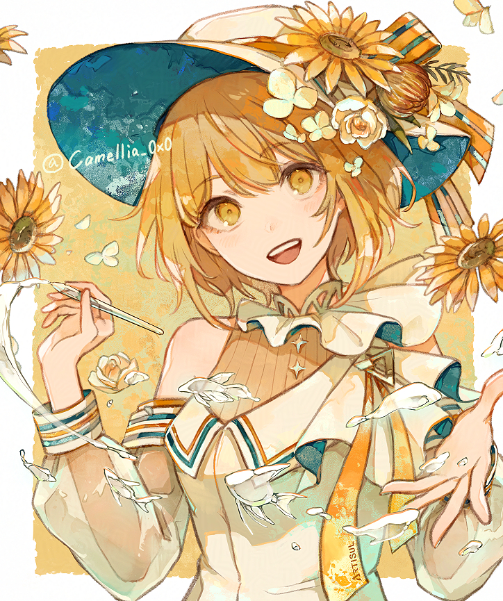 This is a pixiv picture whose title is 🌻.