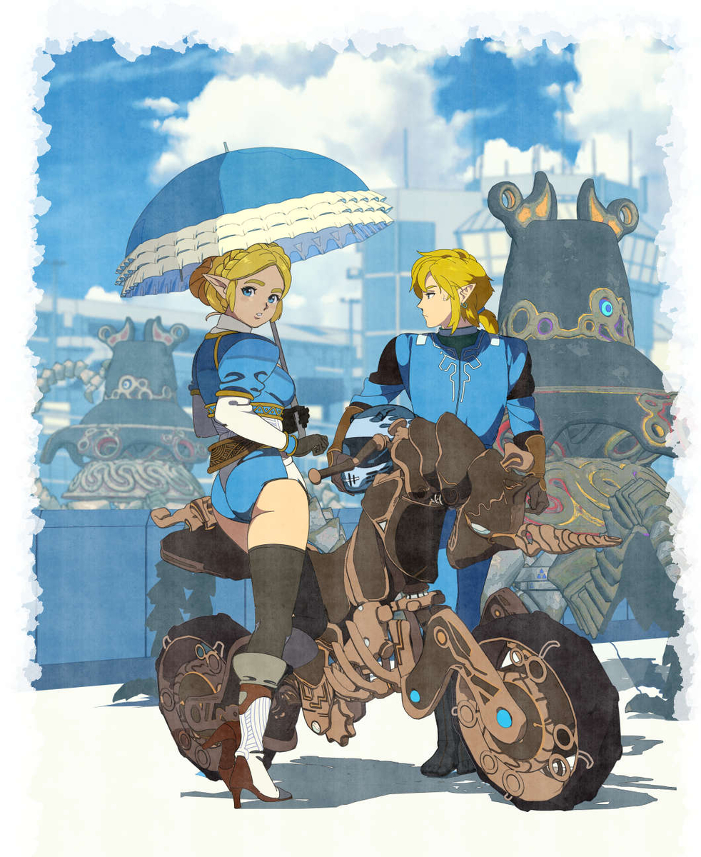 This is a pixiv picture whose title is トライフォースレーシング.