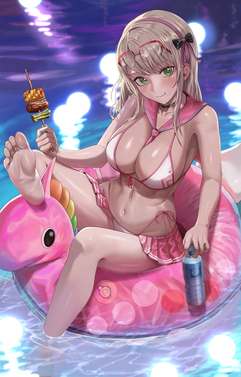 This is a pixiv picture whose title is 6日目, ネオン.