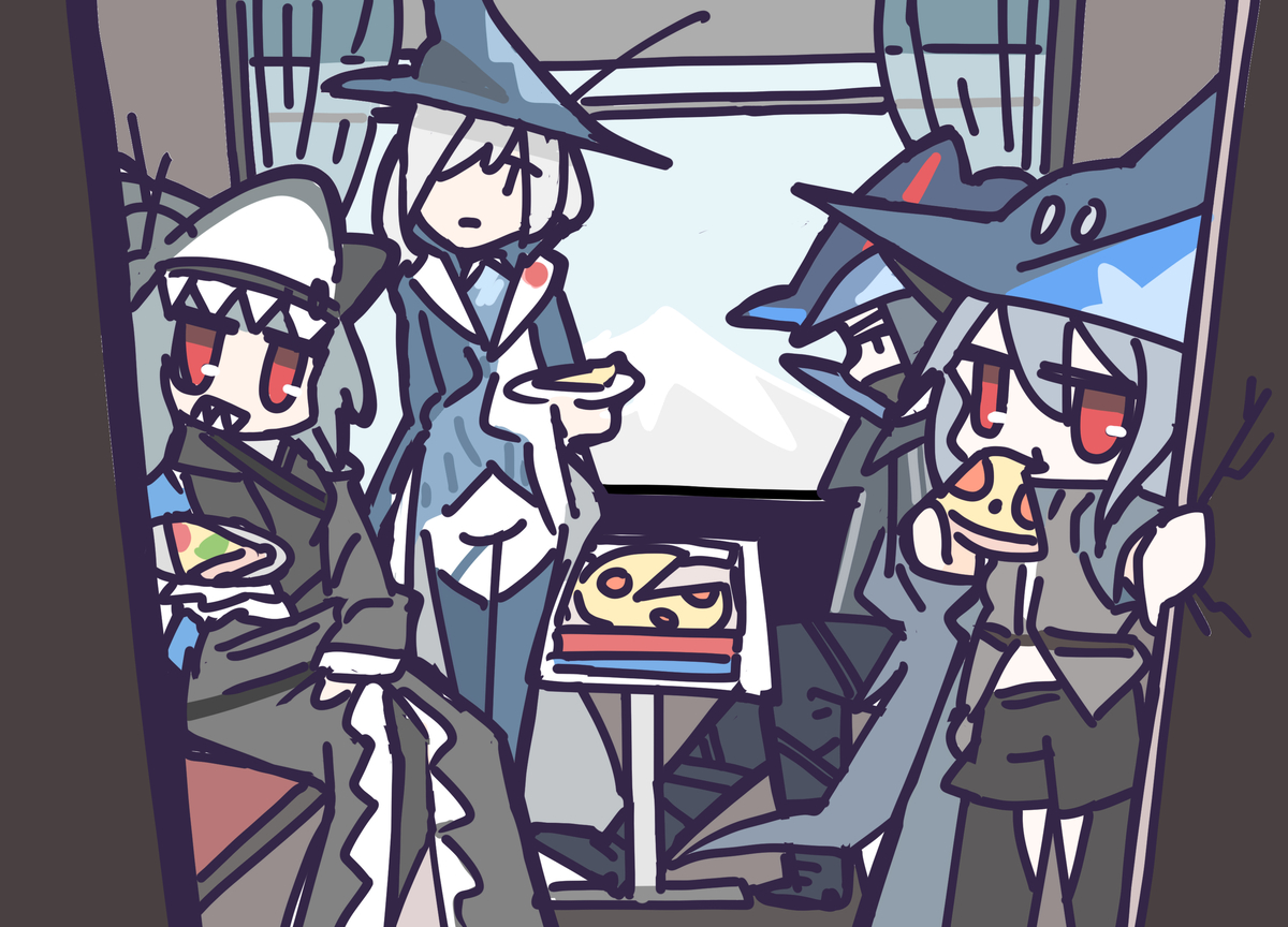 This is a pixiv picture whose title is ピザパアビサル.