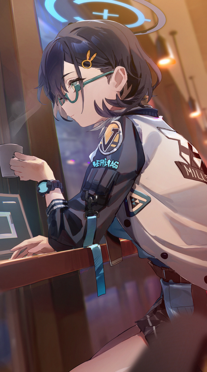 This is a pixiv picture whose title is 前描いたカフェチヒロ.