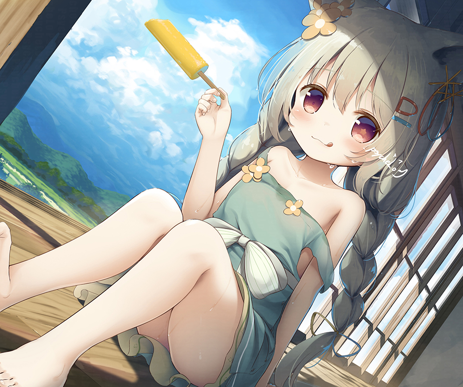 This is a pixiv picture whose title is 氷菓の季節.