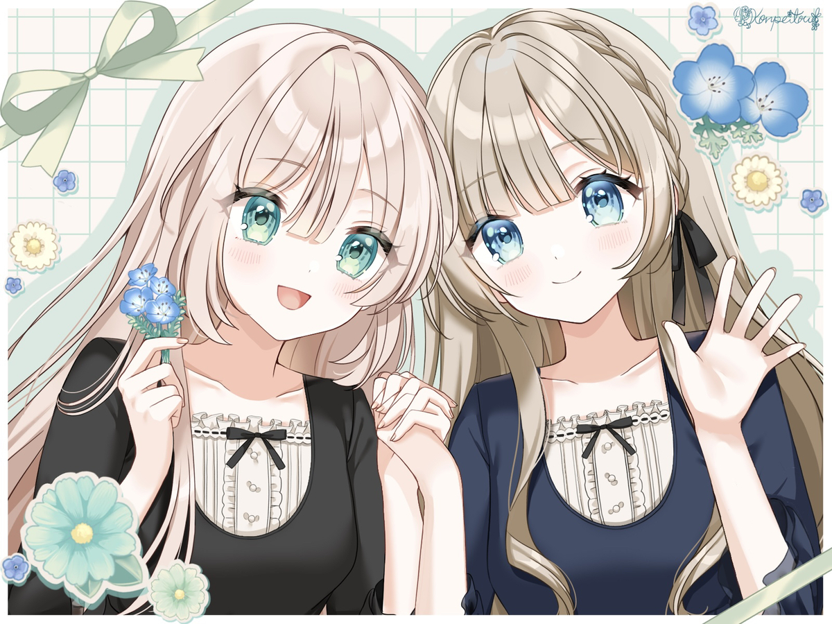 This is a pixiv picture whose title is コラボワンピース＊*.