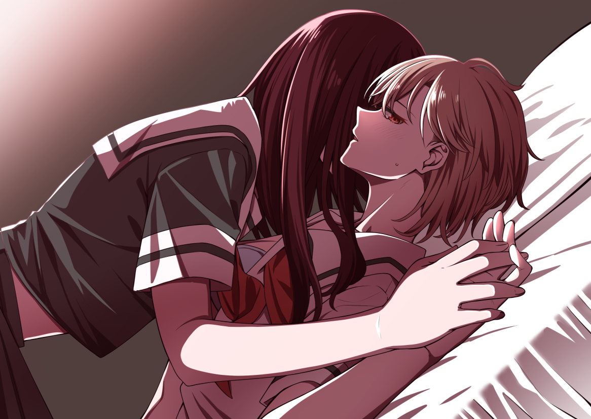 This is a pixiv picture whose title is 創作百合.