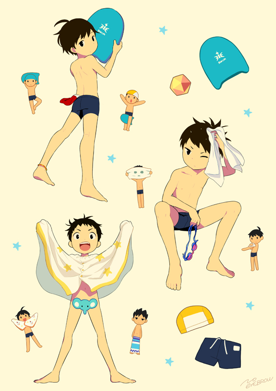 This is a pixiv picture whose title is 水泳の授業.