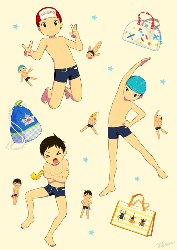 This is a pixiv picture whose title is 水泳の授業.