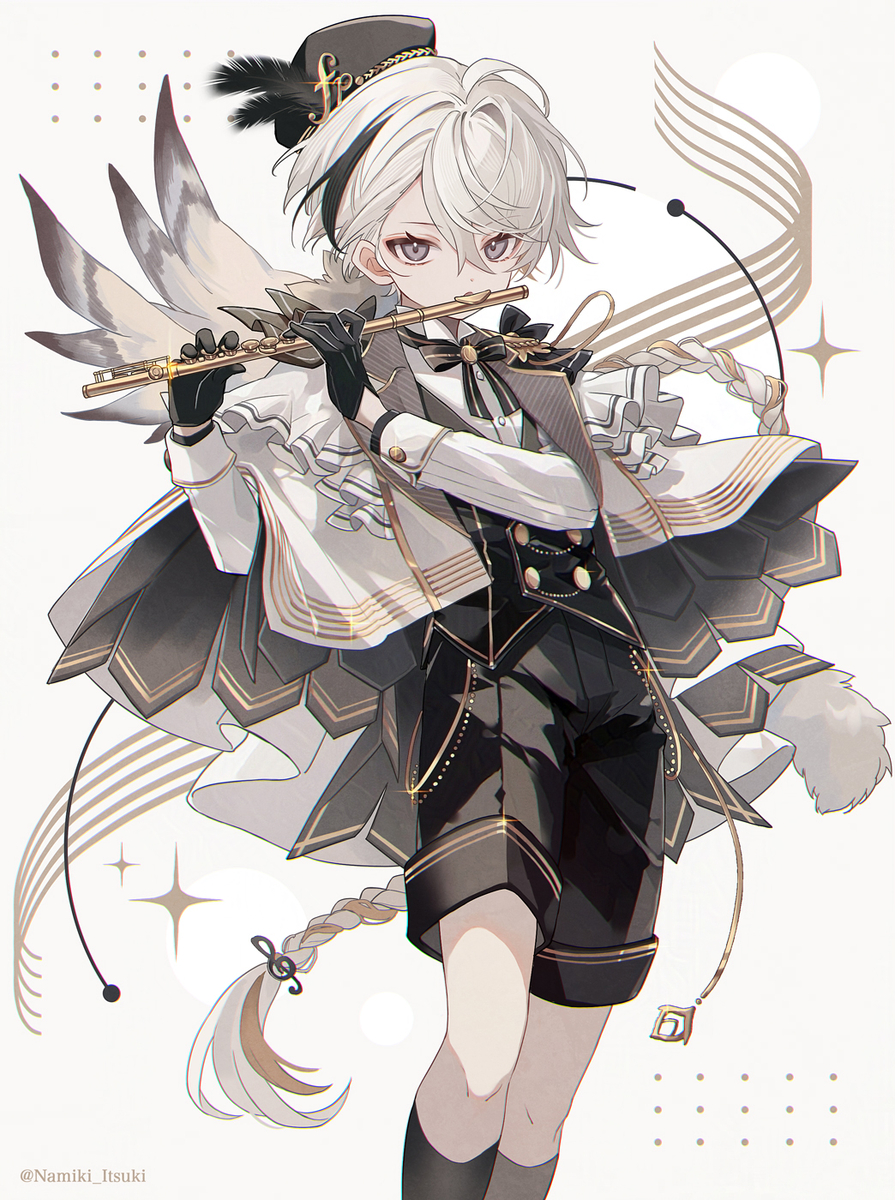 This is a pixiv picture whose title is 黄金色の奏鳴曲.