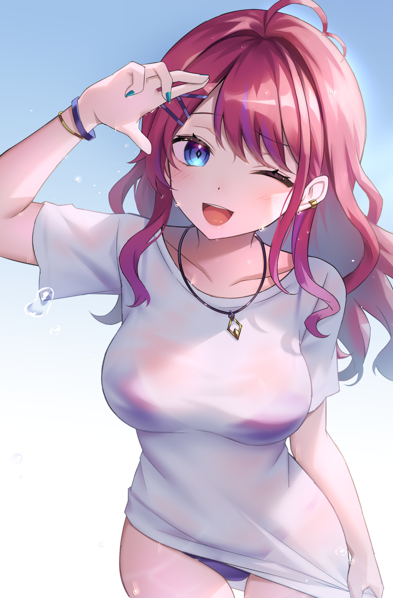 This is a pixiv picture whose title is めるち.