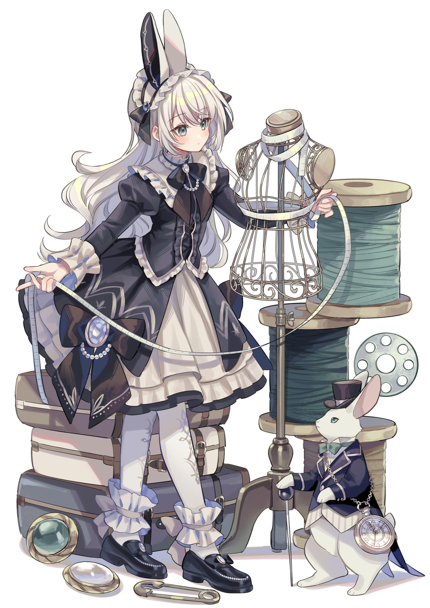 This is a pixiv picture whose title is ウサギの仕立て屋さん.