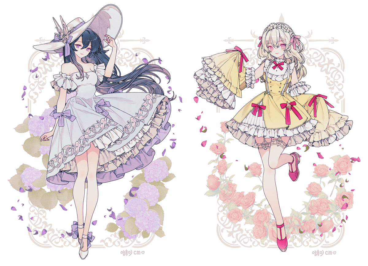 This is a pixiv picture whose title is 💜cm💛.