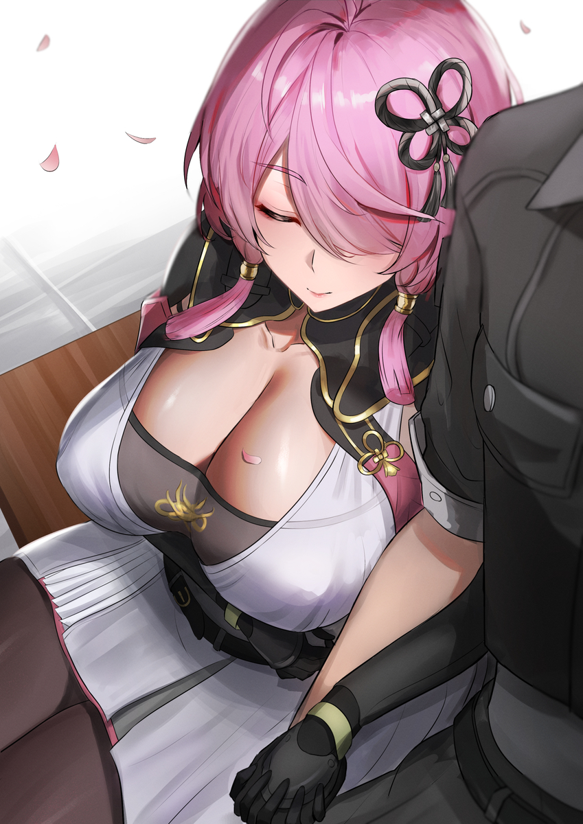 This is a pixiv picture whose title is Sleepy Head.