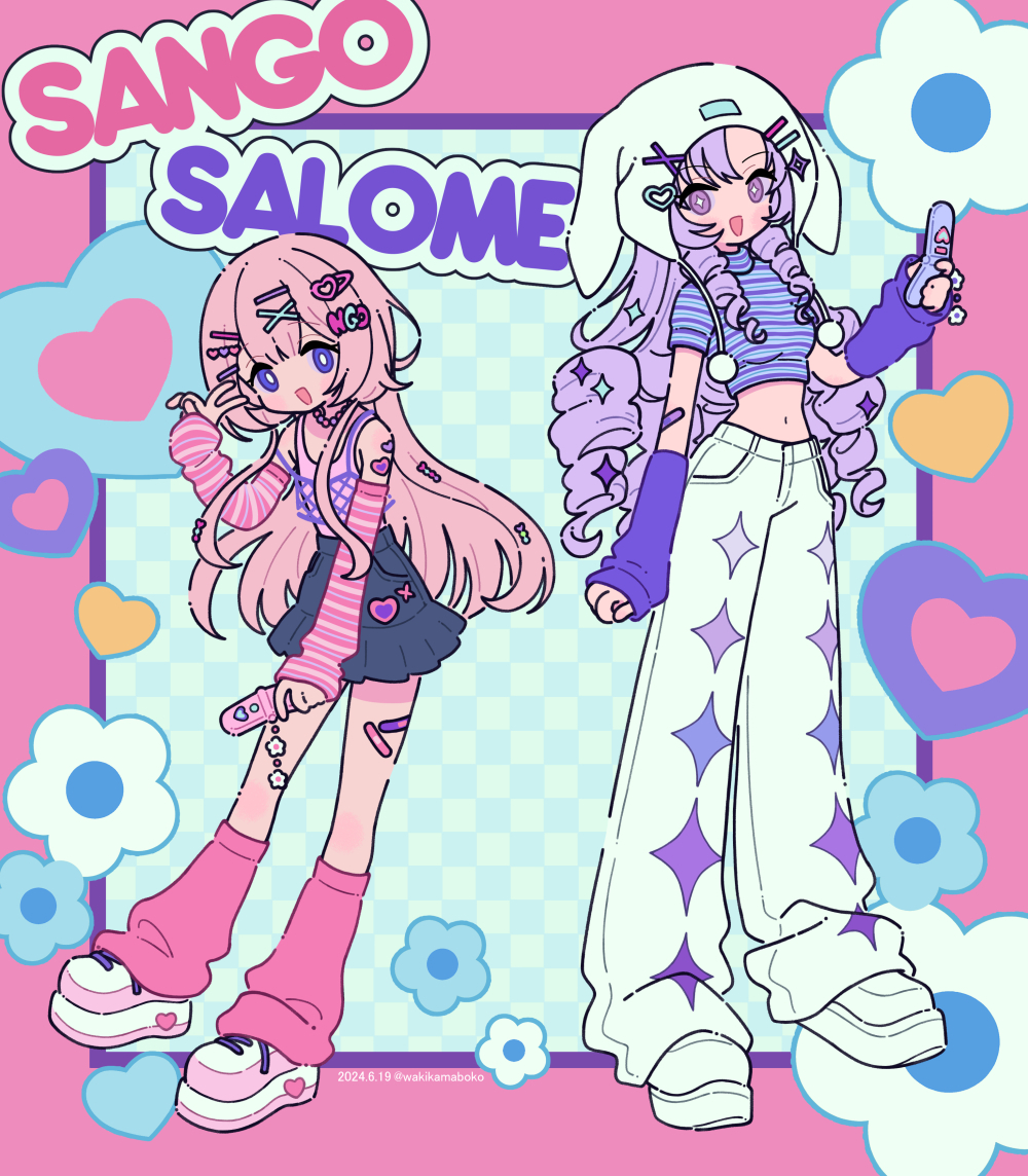 This is a pixiv picture whose title is サロメンゴ💗💜.