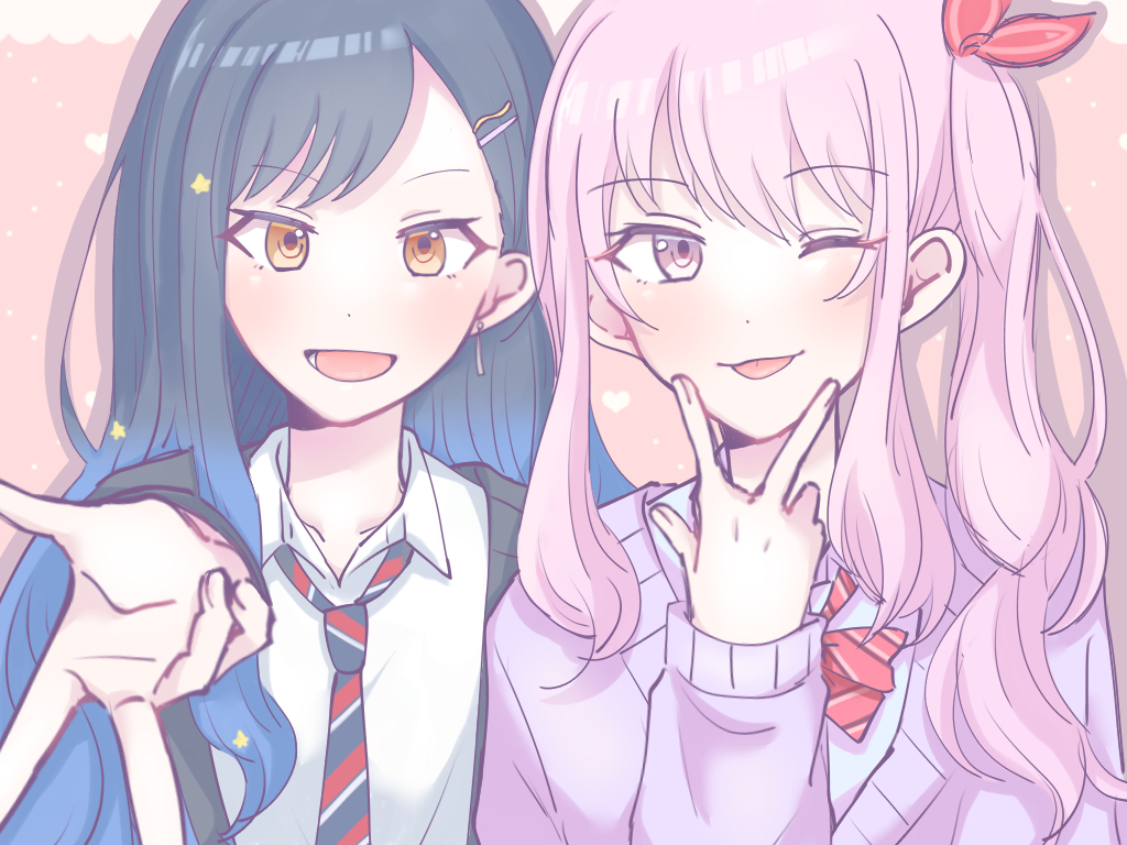 This is a pixiv picture whose title is 🎀︎💕︎.