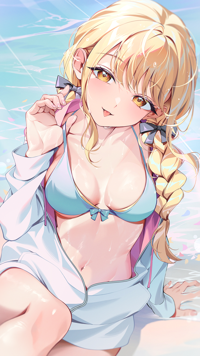 This is a pixiv picture whose title is 水着藤田.