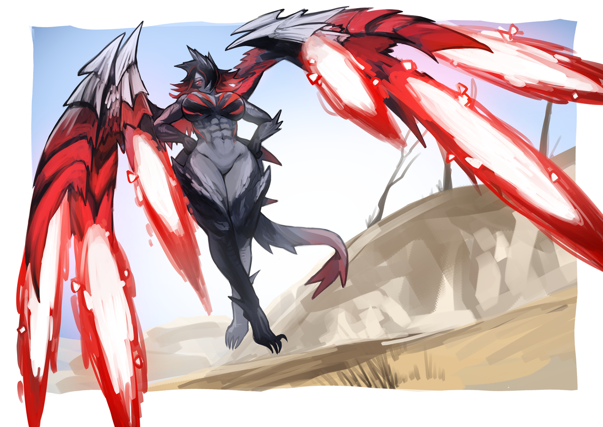 This is a pixiv picture whose title is 公开稿-天彗龙梁.