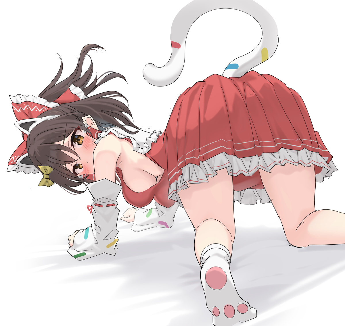 This is a pixiv picture whose title is よみうりランドコス霊夢.