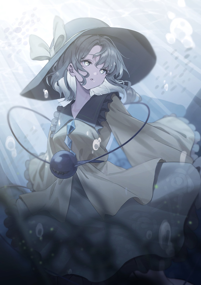 This is a pixiv picture whose title is 胎児の夢.