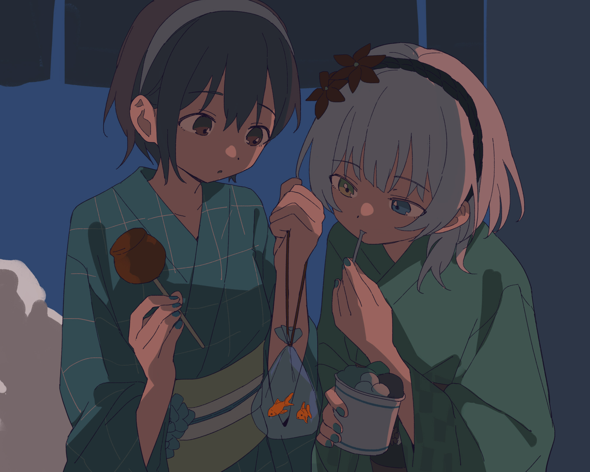This is a pixiv picture whose title is 食べたいもの.