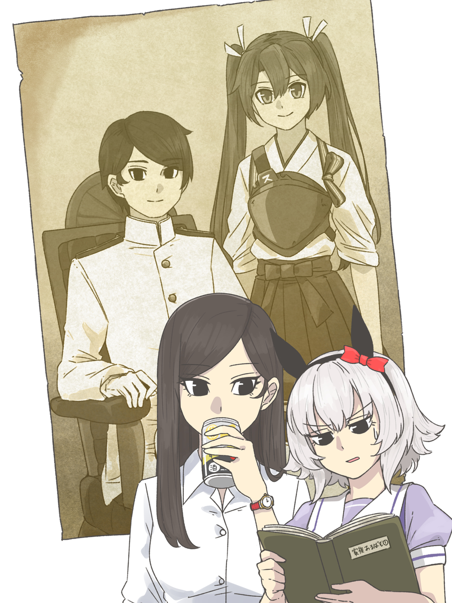 This is a pixiv picture whose title is お姉ちゃんの家族アルバムをみたカレンチャン.