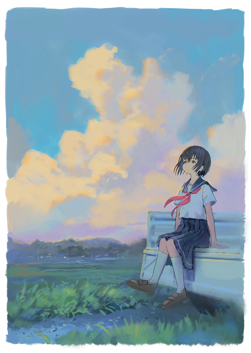 This is a pixiv picture whose title is ぼんやり.