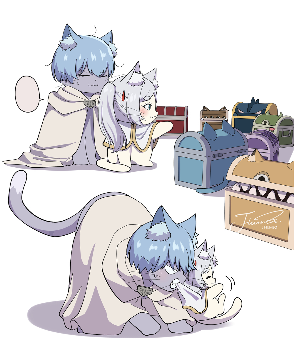 This is a pixiv picture whose title is 🐱🐱 宝箱s.