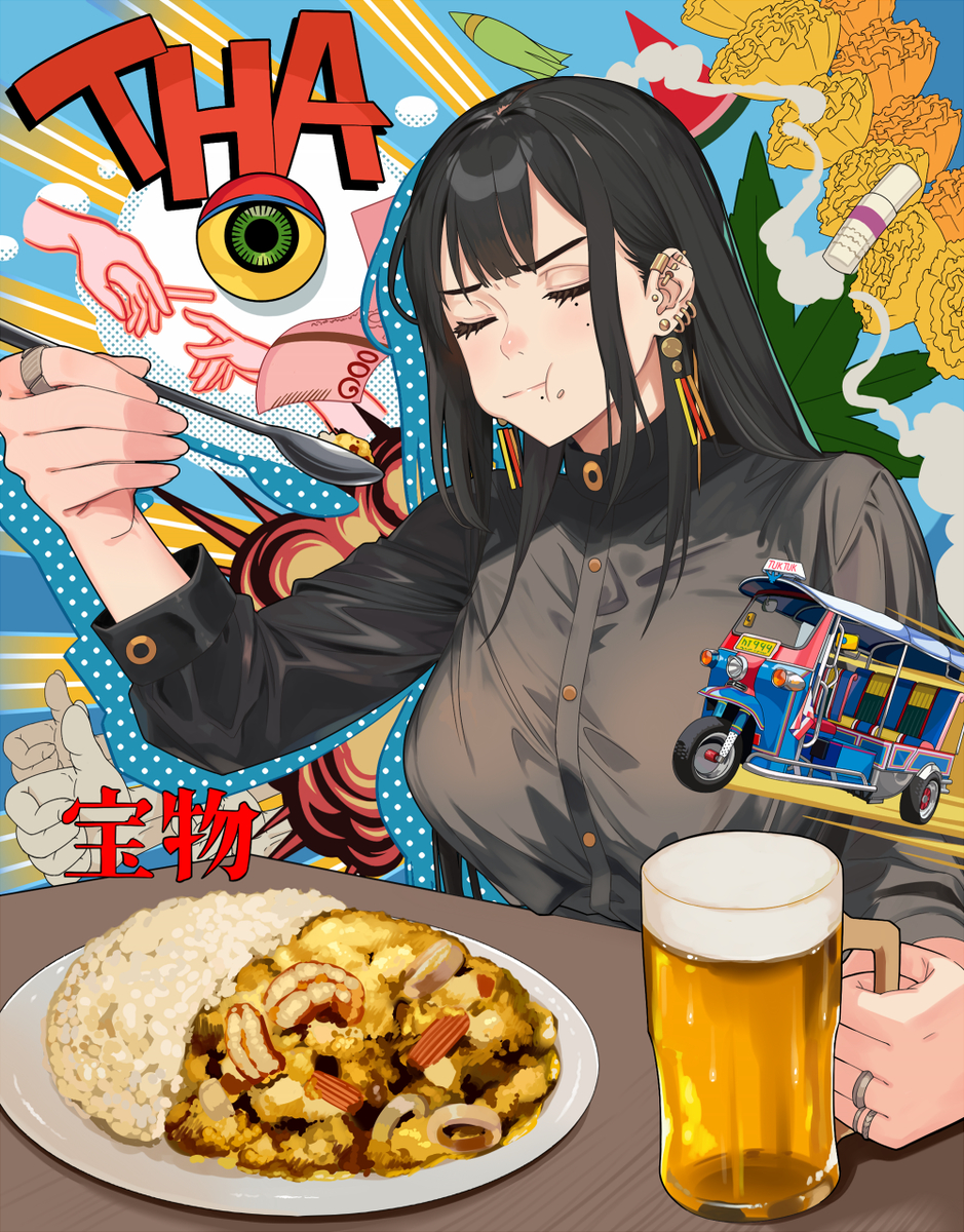This is a pixiv picture whose title is NANA SEAFOOD.
