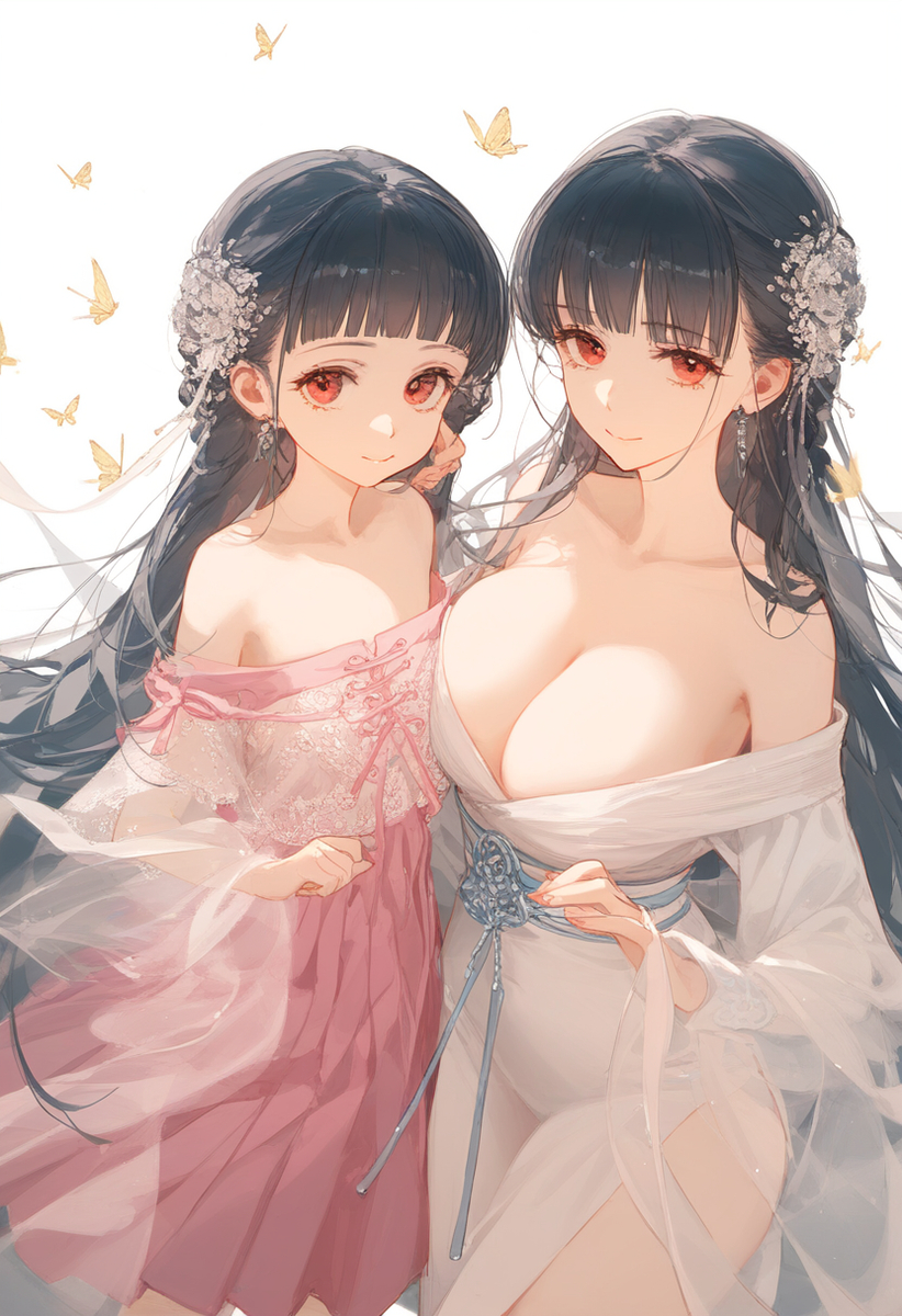 This is a pixiv picture whose title is 逸仙和女儿.