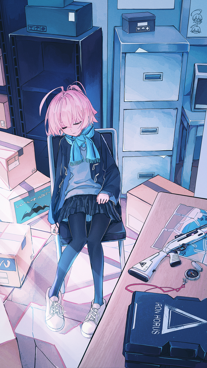 This is a pixiv picture whose title is 夢のない眠り.