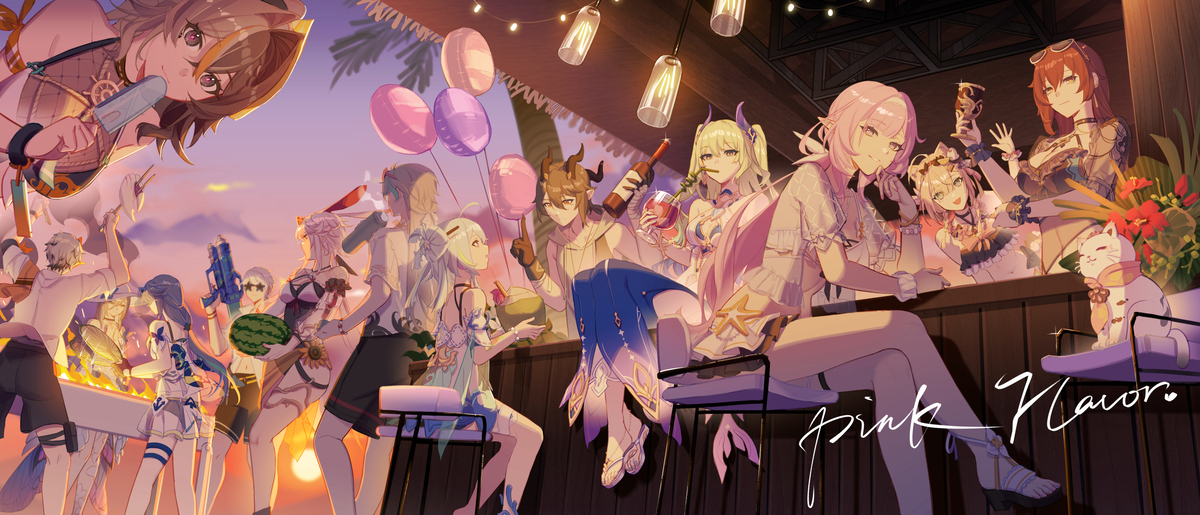 This is a pixiv picture whose title is pink flavor.