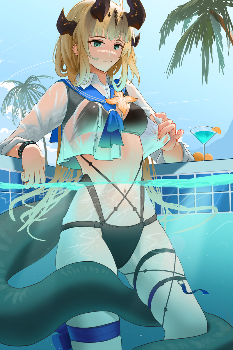 This is a pixiv picture whose title is 無題.