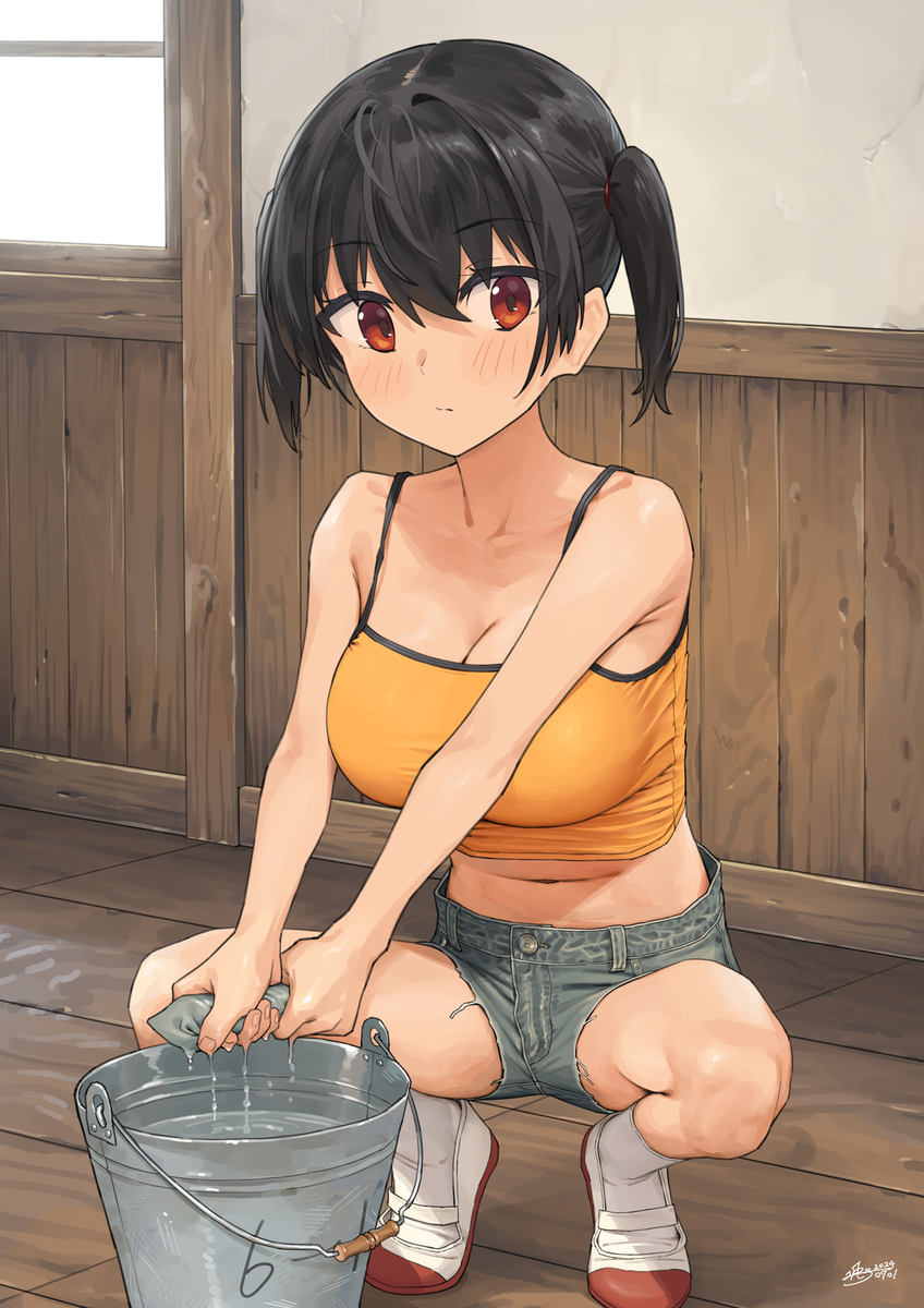 This is a pixiv picture whose title is ガキ巨乳⑥②.